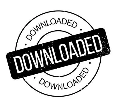 Downloaded rubber stamp Stock Illustration