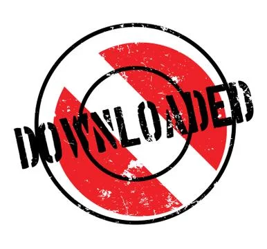 Downloaded rubber stamp Stock Illustration