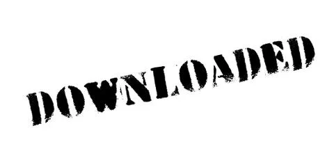 Downloaded rubber stamp Stock Illustration