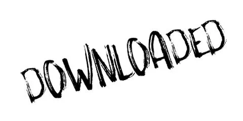 Downloaded rubber stamp Stock Illustration