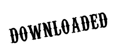 Downloaded rubber stamp Stock Illustration