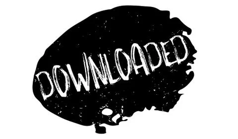 Downloaded rubber stamp Stock Illustration