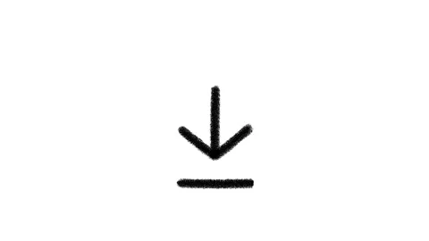 Downloading arrow doodle icon, loopable stop motion animation Stock Footage 224331289