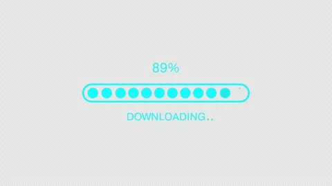 Downloading bar process animation 4k video footage Stock Footage 309362599