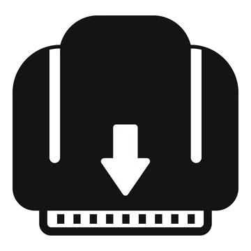 Downloading data from cloud storage with progress bar icon Illustrazione stock