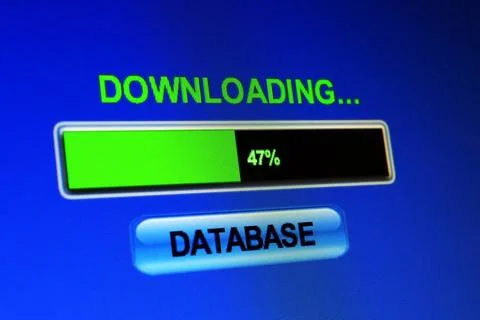  Downloading database Downloading database Copyright: xZoonar.com/Aleksand... Foto stock