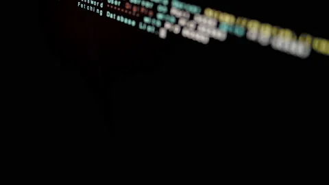 Downloading Databases from Cloud Server and Parse Data Stock Footage 158864048