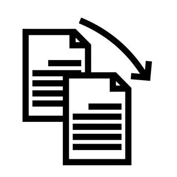 Downloading documents icon with transparent background for digital design Stock Illustration