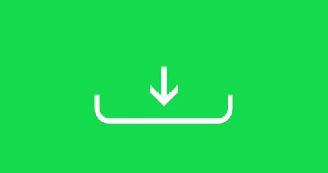 Downloading file icon loop animation. download arrow moving down animation Stock Footage 327311333