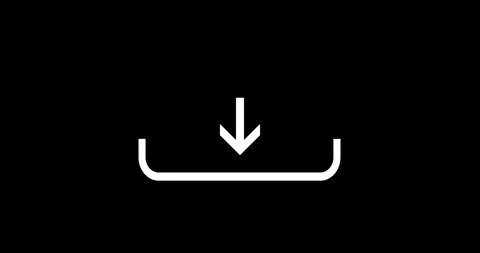 Downloading file icon loop animation. download arrow moving down animation Stock Footage 327311337