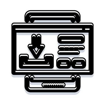 Downloading file from server to a desktop client Ilustración de archivo