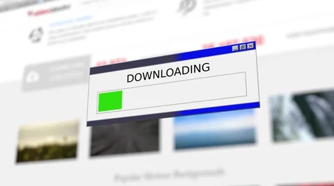 Downloading graphic representation Stock Footage 43077169