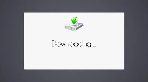 Downloading icon Stock Footage 40768797
