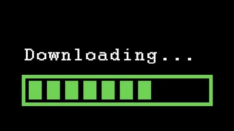Downloading infographic with progress bar Stock Footage 76726155