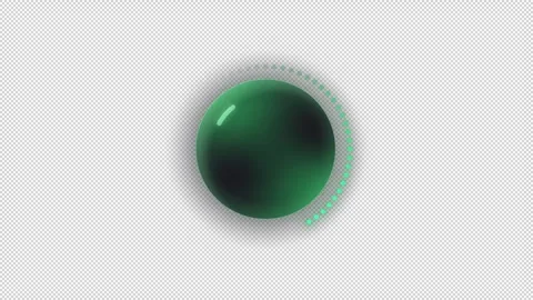 Downloading process green animated loading state on dark background Stock Footage 340286195