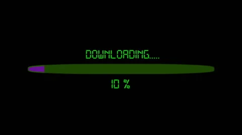 Downloading purple Stock Footage 41866724