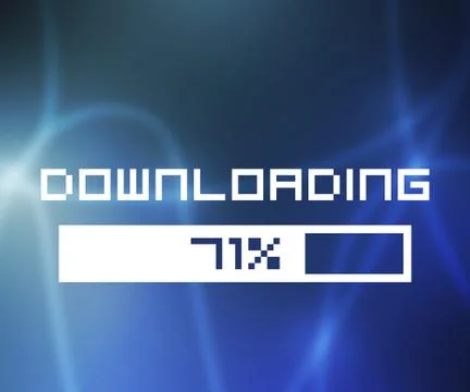 Downloading screen Stock Illustration