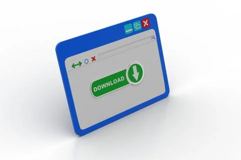 Downloading window Stock Illustration