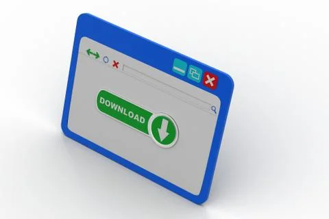 Downloading window Stock Illustration