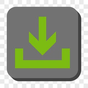 Downloads Rounded Square Button Stock Illustration