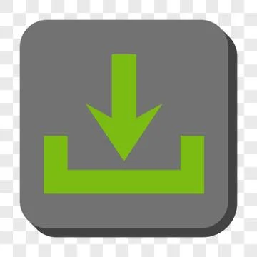 Downloads Rounded Square Button Stock Illustration