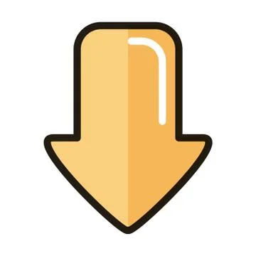 Downolad data internet web technology interface line and fill style icon Illustrazione stock