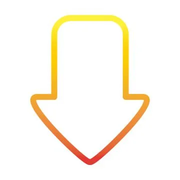 Downolad data internet web technology interface gradient style icon Stock Illustration