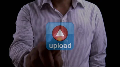 Downolad upluad data_touch Stock Footage
