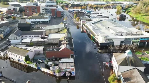 Downpatrick- Flying High North to South Stock Footage 255076456
