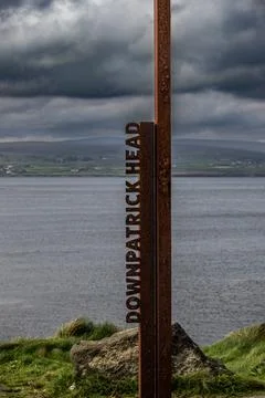 Downpatrick head Foto stock