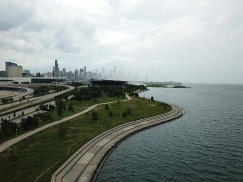 Downpoor Chicago Stock Photos