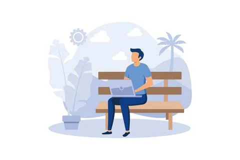 Downshifting abstract concept vector illustration. Simple living, minimal lif Illustrazione stock