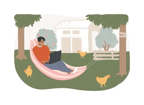 Downshifting isolated concept vector illustration. Illustrazione stock
