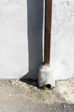 Downspout drain pipe Stock Photos