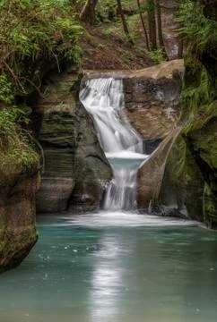 Downstream from the Devils Bathtub Stock Photos