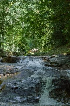 Downstream of the Pusing Waterfalls. 写真素材