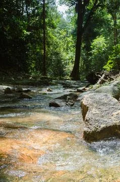 Downstream of the Pusing Waterfalls. 写真素材