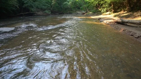 Downstream slow-mo of the Yellow River Stock Footage 112146388