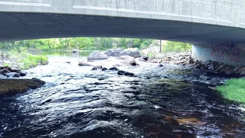 Downstream under bridge 5-27-26 Stock Footage 336929985