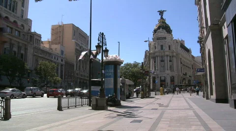 Downton Madrid Stock Footage 589839