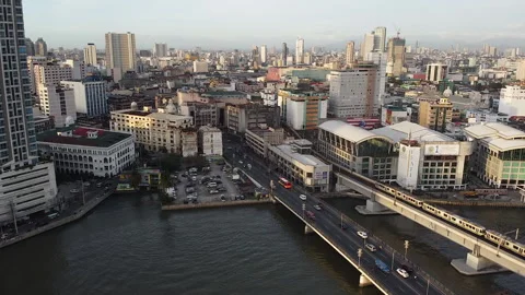 Downtowm Manila Stockbeeldmateriaal 132255916