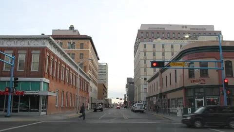 Downtown Albuquerque 0827 Stock Footage