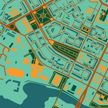 Downtown area Stock Illustration