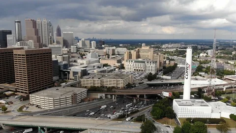 Downtown Atlanta Stock Footage 95705136