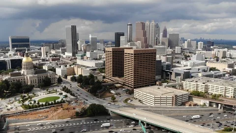 Downtown Atlanta Stock Footage 95705222