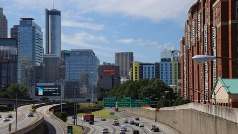 Downtown Atlanta Stock Footage 117616916