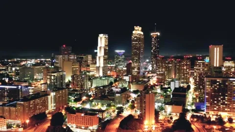 Downtown Atlanta Skyline Hyperlapse Video stock 205572768
