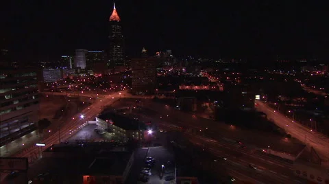 Downtown Atlanta timelapse 動画素材 990910