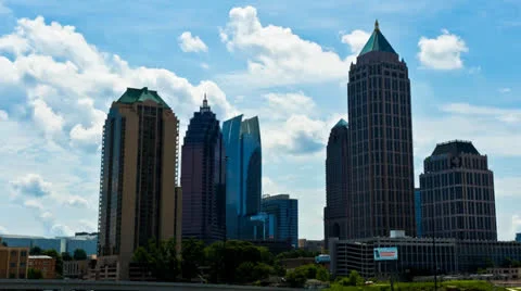 Downtown Atlanta Timelapse Vídeos de archivo 25191405