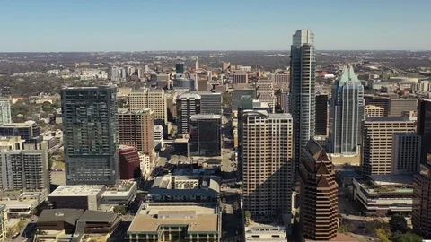 Downtown Austin Pan 库存影片 103566692